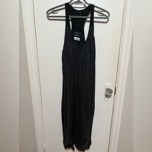 Black Patterned Jumpsuit